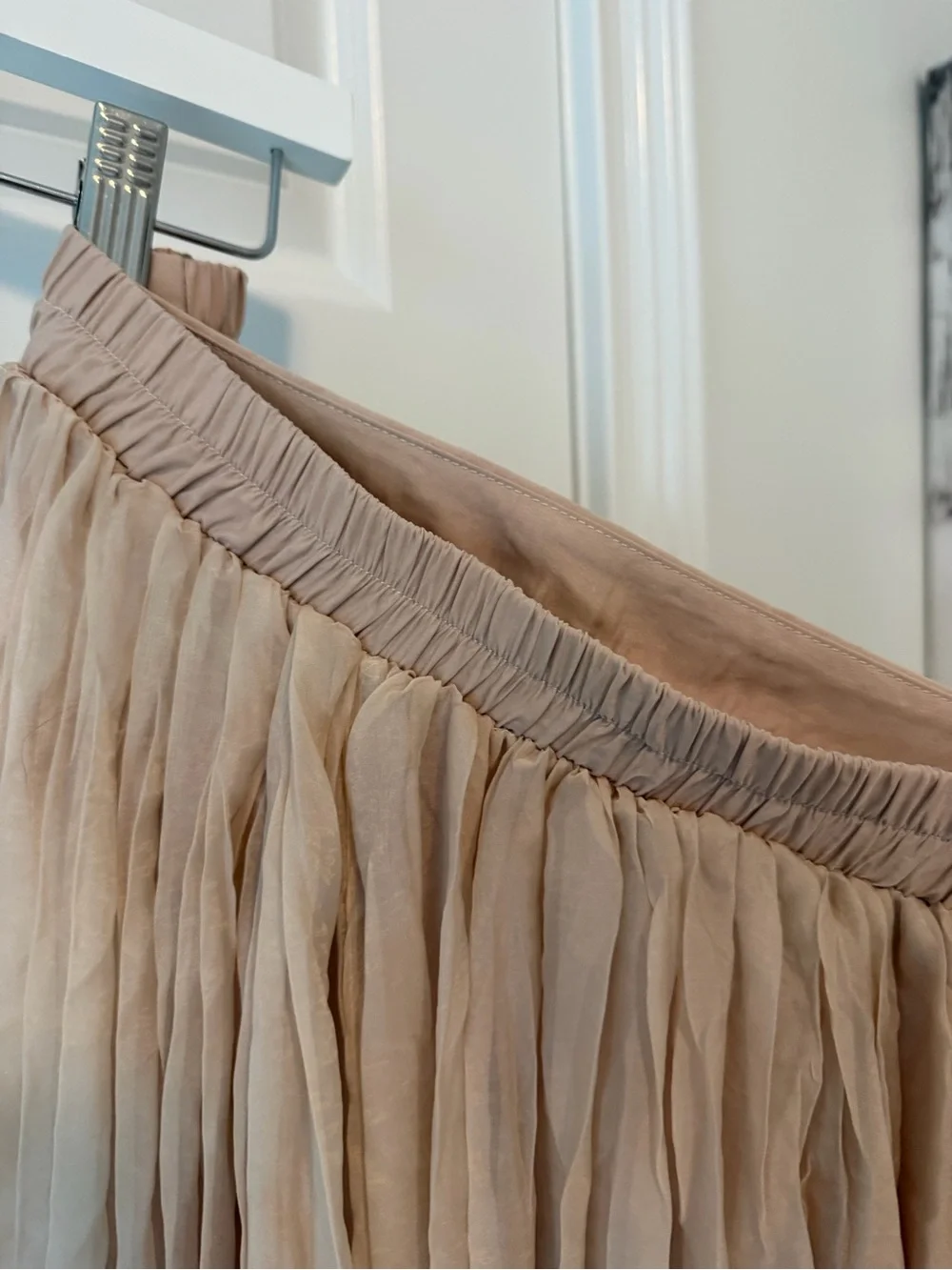 Baltic Born Pleated Maxi Skirt in Blush